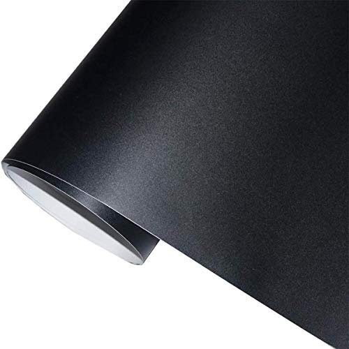 Lifetree Pellicola autoadesiva per lavagne, colore nero: lavabile, multifunzione, con 5 gessetti opachi come lavagna, per parete o fai da te, ufficio, 90 x 300 cm