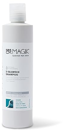 Sea Magik - Seaweed Shampoo to Soothe Itchy Scalp, Psoriasis, and Eczema, with Hydrating Dead Sea Salt, Suitable for All Hair and Scalp Types, Vegan and Cruelty Free (300ml)