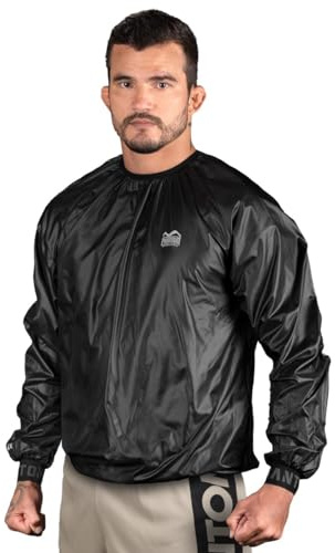 Phantom Athletics svettdräkt jacka 2.0 – bastu för viktminskning – herr, dam sweatsuit, svettjacka, Nomax S Jacka - Svart, S-M