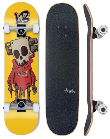 Little Boards Skateboard för barn Marv 7.3 – högkvalitativ komplett bräda speciellt för barn från 8 till 12 år
