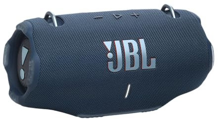 JBL Xtreme 4, Enceinte Portable Bluetooth avec Son Pro, jusqu'à 24h d'autonomie, Recharge Rapide, Étanche Indice IP67, bandoulière Incluse sans Adaptateur PD, en Bleu