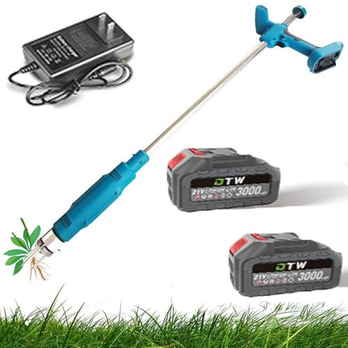 Strumento elettrico for estirpare le erbacce, estirpatore di radici robusto con 3 artigli in acciaio, estrattore verticale con batteria, strumento manuale for giardinaggio for diserbare prato,giardino