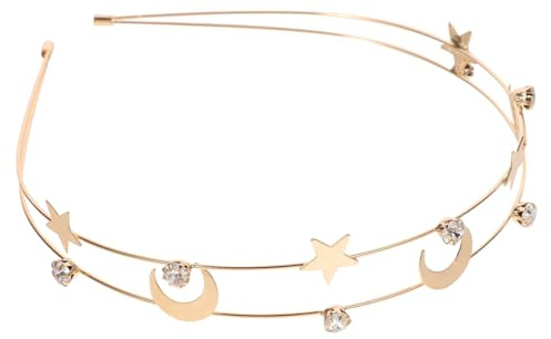 VICASKY -tête Étoile Et Lune Accessoire Cheveux Mariage Fête Couronne Décoration Femme