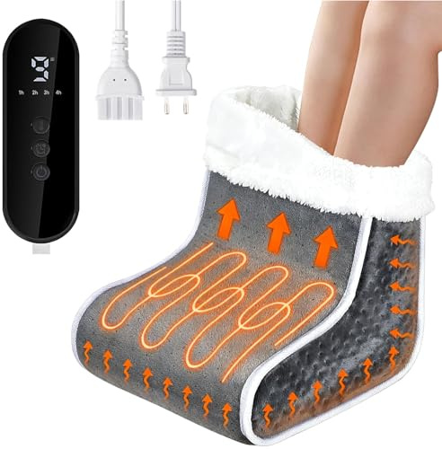 OBEST Elektrisch beheizter Fußwärmer, Fußwärmer für Männer und Frauen, Elektrisch Wärmer für die Füße mit 9 Heizstufen und 4 Timer, Fast Heat, Perfect Winter Gift