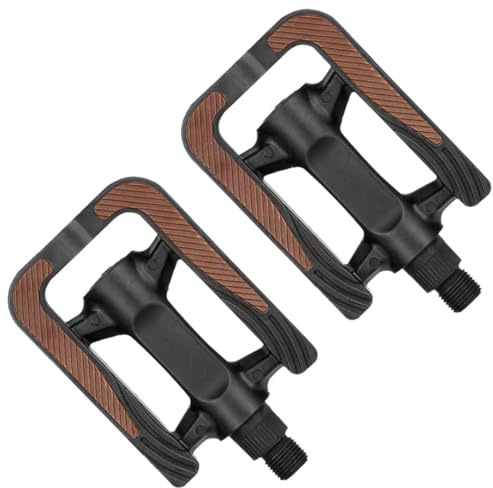 GARVALON Pedali per Bici Mountain Flat con Cuscinetti Pedali Piattaforma Antiscivolo Riflettenti per Bici da Corsa Trekking e Urbane per Guida Sicura e Confortevole