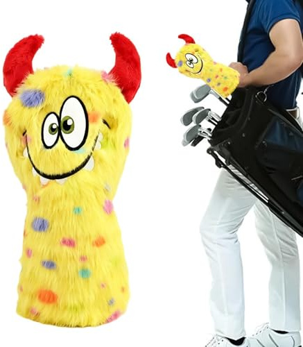 Golfklubbans huvudskydd – rolig plysch mjuk huvudbonad – förarskydd för golfklubbor | för män kvinnor utomhus hem bakgård sport rekreation bil körning spel gräs övningsträning