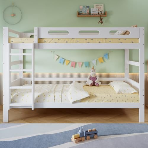 PUGSDRLY Lit Superposé 90x200cm Modulable,Lit 2 Personnes(K)