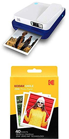 KODAK SMILE Classic Digital Instant Camera with Paper 40-pack Bundle