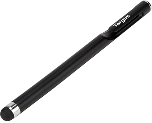 Targus AMM165AMGL Antimikrobieller glatter Stylus-Stift für Smartphones und Touchscreens, schwarz Extrem leicht Zum Skizzieren, Notieren, Bearbeiten von Fotos