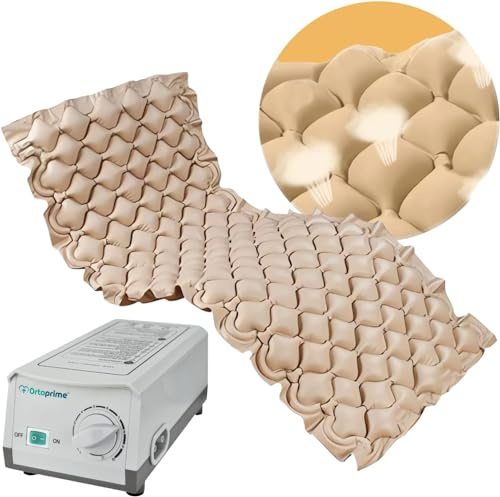 OrtoPrime Anti-Dekubitus Matratze mit Wechseldruck - 200x90x7cm - Inklusive Silence Confort Kompressor - Matratze für Pflegebett gegen Druckgeschwüre