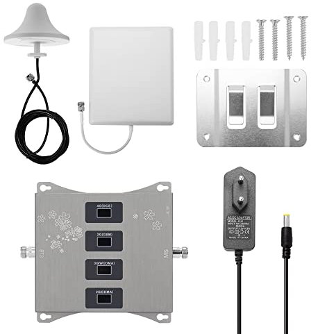 800900 1800 2100MHz Amplificador de señal de teléfono Celular Amplificador de señal móvil de Banda cuádruple 2G 3G 4G LTE Repetidor Celular gsm DCS WCDMA Set