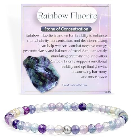 Farfume Tiny Crystal Beaded Bracelets for Women,Dainty Jewellery Gifts