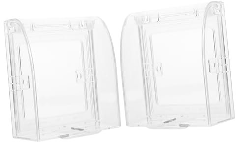 UKCOCO 2Stücke Schutz Steckdosenabdeckung Kindersichere Lichtschalter Platte Wandsteckdose Schutzbox Transparente Abdeckung Für Elektrische Schutz