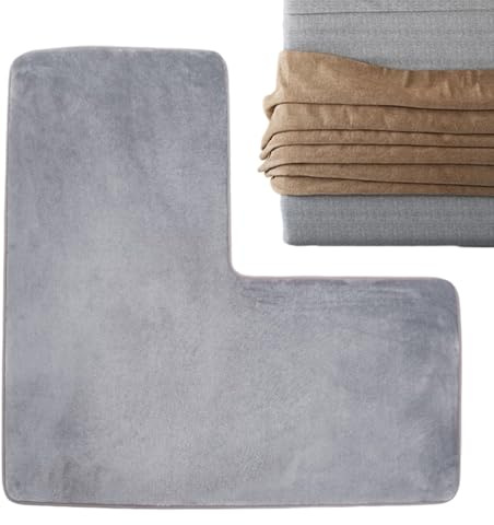 Alfombra Para El Cuarto De Baño En Forma De L,Alfombra Para Pasillo En Forma De L De Secado Rápido Decorativa - Alfombras De Baño Antideslizantes - Para Hogar Puerta Lavabo Suelo Inodoro Cocina Interi