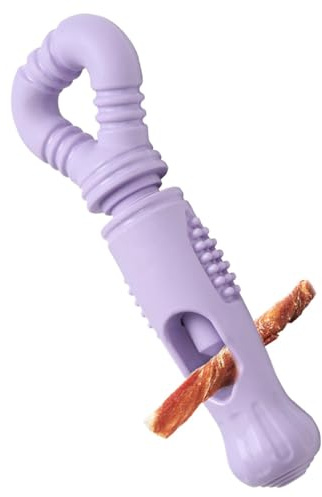 Genérico Soporte para Masticar para Cachorros, Soporte para Masticar para Perros, Barra Giratoria para Comida para Perros, De Enriquecimiento Interactivo | De Entrenamiento Duradero para Bully