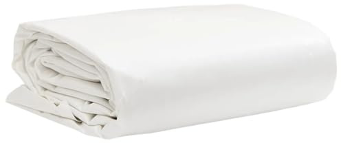 Ordellia Lona blanca con revestimiento de PVC de 1,5 x 2 m, 650 g/m², resistente al desgarro, impermeable, a los rayos UV y al moho, para jardín, terraza, garaje, obra, coche, barco