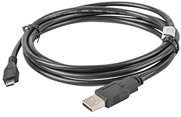 Lanberg CA-USBM-10CC-0018-BK USB 2.0 A-kontakt till USB mikro-B-kontaktkabel, 1,8 m svart