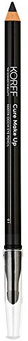KORFF Matita Occhi Cure Make Up Morbida con Sfumino per Infinite Sfumature, Coprenza media, Sguardo definito e Intenso, 01 Nero