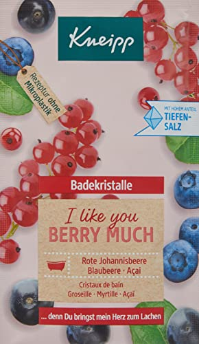 Kneipp Badekristalle I Like You Berry Much, Rote Johannisbeere & Blaubeere & Açai 60 g