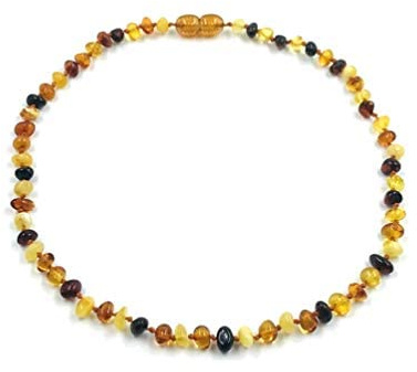 Natural Baltic Amber Necklace - Genuine Amber Beads Jewelry - Amber Beads -33cm Unisex