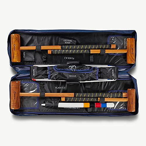 DOCTOR SPORT 43 cm x 10 cm Stahltore - Hammers 61 bis 96 cm - England Design - Kinder und ErwachseneHartholz India - Kunststoff Kugeln - Super (Toolkit Tasche)