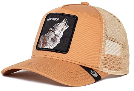 Goorin Bros. The Farm Trucker-Kappe aus Netzstoff für Damen und Herren, Mauve (Lone Wolf Truckin), Einheitsgröße