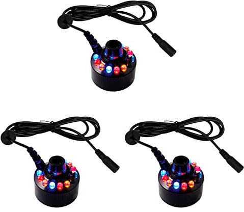 CENMEN 3X Mist Maker, Indoor Fountain Mister Foggers, Small Pond Fog Machine Atomizer Air Humidifier for Halloween, Christmas