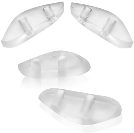 HiCycle2 Näskuddar ersättning för Oakley Airdrop OX8046 Hyperlink Pitchman Plank 2.0 Splinter Spänning Solglasögon Glasögon 17 x 6 mm, Klar