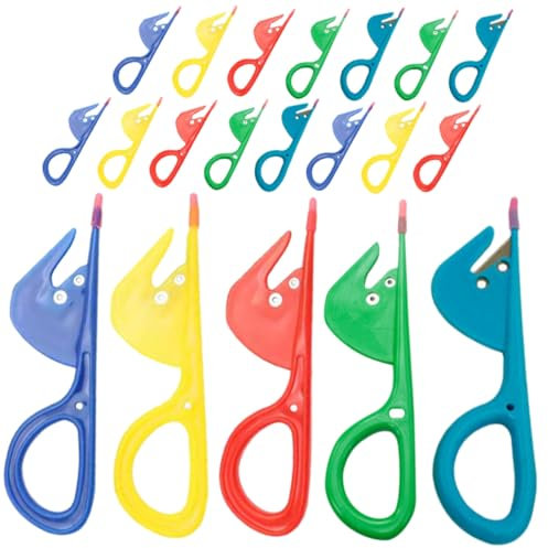 SOLUSTRE 20 Pezzi coltello per budella di pollame Taglierine piccolo tagliatori di intestino forbici per l'intestino forbici per intestino di pollame forbici da cucina Acciaio inossidabile