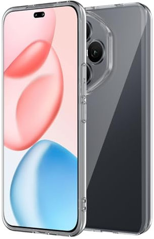 HidWee Cristal Clear Compatible con Honor 400 Pro 5G Funda, Flexible Slim de Suave TPU Silicona Caso Delgada, No Amarillea Antiarañazos Carcasa, Anti-Choque Cover - Transparente