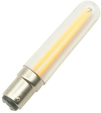 1fortunate lights Paket med 20, LED-glödlampa E14/E12/B15D AC220V 4W T18 Rörformigt klassiskt rör Ljus Kristalllampa(6500K Cool White,220V B15D)