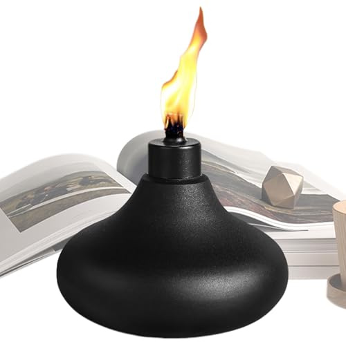 Cartucho De Antorcha De Mesa - Case De Antorcha, Cartucho De Carga Para La Lámpara De Llama, Las Antorchas Recargables De Lemongrass | Antorcha De Llama De Metal Para Patio, Cartucho Robusto Carga