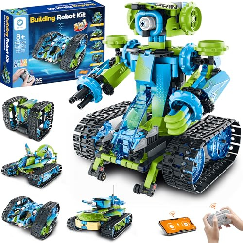 Sillbird Technic Robot Kit para Niños, Juguetes de Carreras Robótico Programable 3 en 1 con App y Control Remoto, Regalo Cumpleaños y para Niños de 8 9 10 11 12+ Años (662 Piezas)