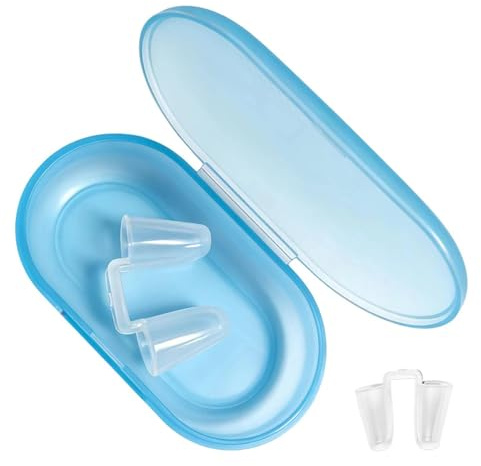 Generisch Clip nasali per nuoto – Tappi per snorkeling anti-soffocamento in silicone | Tappi per il naso per piscina, snorkeling, immersioni, sport acquatici, vacanze estive, viaggi all'aria aperta