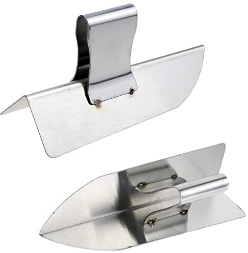 A Pair Drywall Corner Tool,Inner Outer Wall Corner Trowel Plastering Tool Perfect 90 Degree Right Angle when Mudding Drywall Plastering Around the Groove