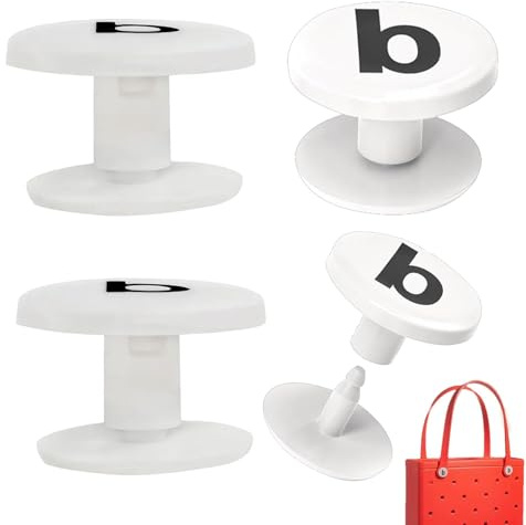 Botones de repuesto para bolsa, remaches de repuesto blancos impresos, inserto de asa de bolsa impermeable, accesorios de bolsa de playa para bolsas de playa de goma