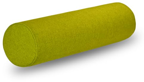 Tinbolunce halsrulle, örngott med dragkedja – fullmåne, bult/rund cylinder, örngott för sovrum, vardagsrum, soffa – enfärgad cervikal prydnadskudde överdrag (morgongrön, 6 x 24)