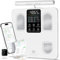 arboleaf Balance impédancemètre, balance pese personne connectée avec capteurs manuels & grand écran -Pèse personne avec mesure de masse grasse et musculaire, balance à 8 électrodes avec App-180kg