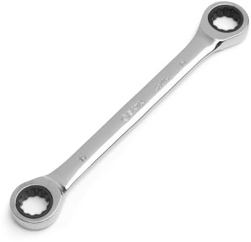 SATA Chiave a cricchetto a doppio anello, 8 x 10 mm, ST46200ST, chiave a doppio anello con 2 misure per chiave, anello a cricchetto con angolo di azionamento minimo di 5°