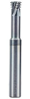 DLTBYWAQZ 1 styck skaftfräs, gängfräs, 3 lödningar, metrisk gänga, skaftfräs M1.6 M2 M2.5 M3 M4 M5 M6 M8 M10 M12, CNC-gängverktyg (M1,2 x 0,25 x D4 x 50)