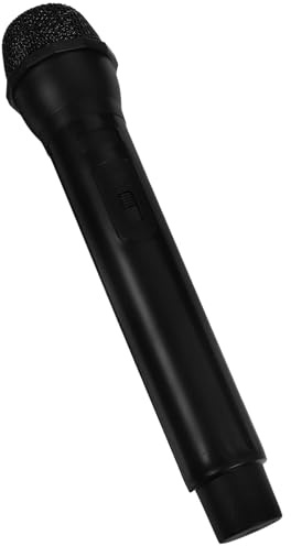 BESPORTBLE Microphone Factice pour Garçon et Filles, Accessoire de Jeu de Rôle Réaliste en Plastique, Micro de Scène Non Électrique, Cosplay pour Fêtes et Anniversaires, Modèle Léger et Sûr