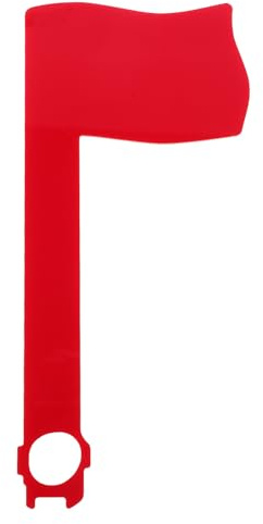 HOMSFOU Boîte aux Lettres en Acrylique 17,5 X 8 Cm avec Drapeau Rouge Rotatif et Mini-drapeau, Kit de Remplacement de Drapeau pour Boîte aux Lettres, Accessoire Pratique pour Maison,