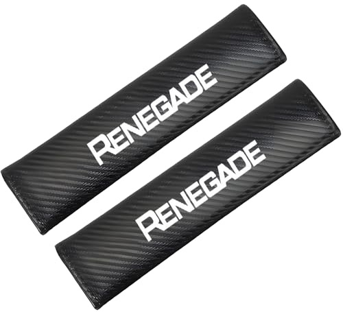 2 Pz Fibra Di Carbonio Cintura Di Sicurezza Cuscini Spalla Pad Per RENEGADE Morbido Auto Cintura Di Sicurezza Coprire Cuscinetti Accessori Interni