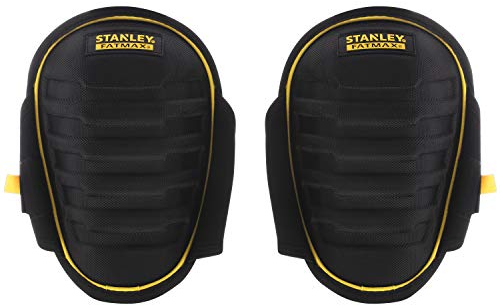 Stanley FatMax Gel-Knieschützer (halbhartgeformt, Knieschoner mit High Memory Gel, hohe Bewegungsfreiheit, 1680 Denier Gewebe für Abriebfestigkeit) FMST82959-1
