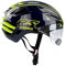 CASCO SPEEDairo 2 mit Visier - Rennrad Fahrradhelm , Farbe:blau-neongelb, Größe:S
