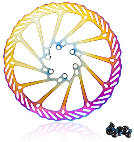 CNCLOL Disco Freno MTB 160 mm, Dischi Freno MTB 160， Bicicletta Disco 160 con 6 bulloni per la Maggior Parte della Bici da Strada Bici da Mountain Bike，colore