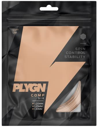 PLYGN Tennissaite COMP Six/Kontrolle & Spannungsstabilität/ 1.20 mm / 12 m/Co-Polyester/Hexagonal