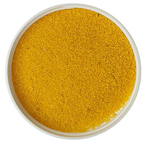 Seat Flor srl® Sabbia colorata, sabbia per decorazione vasi 0,5 mm sacco da 20 kg ca. (25 colori disponibili) (Giallo)