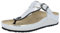 Berkemann Damen Berkina Pantolette Perlato medium Fußbett: Nicht herausnehmbar 4,5 Silber/Crackle Leder