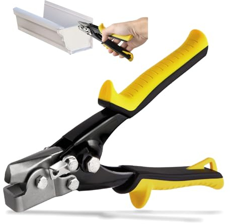 SLNIHAMS Snap Lock Punch Tool for Sheet Metal, 9”Gutter End Cap Crimper Tools for Vinyl and Aluminum Siding, End Cap Crimper, Vinyl Siding Tools for Sheet Metal Ccorner Notcherl